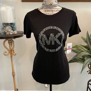 MICHAEL Michael Kors Gunmetal Basics T, Black XS